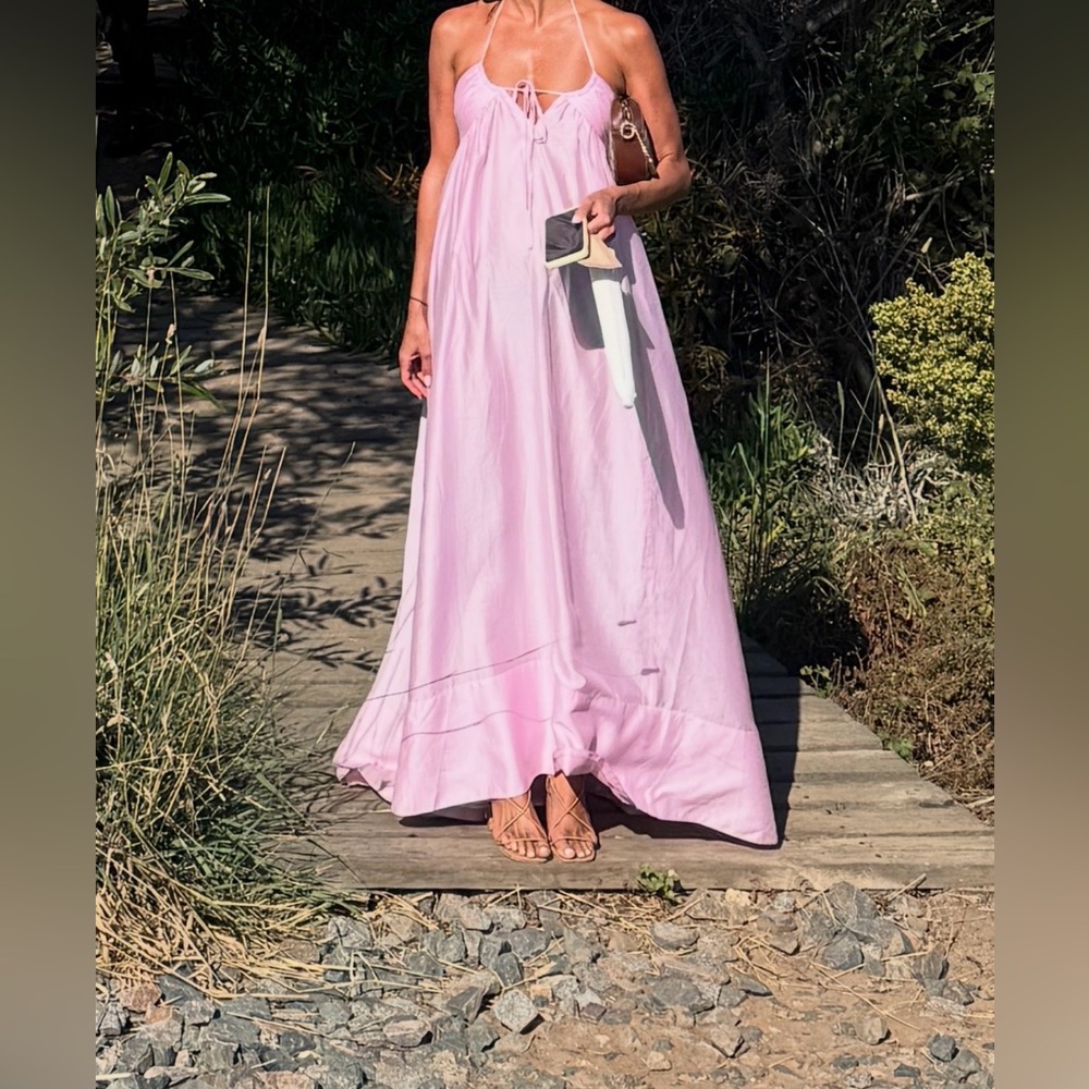 Camila Coelho ANASTACIA MAXI DRESS IN LIGHT PINK